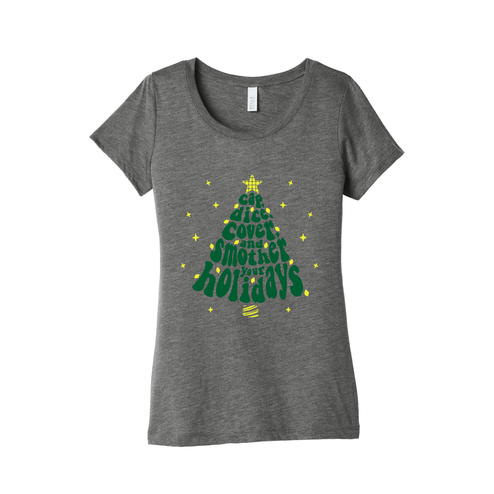 Waffle House Christmas Womens Triblend Tee